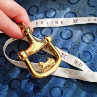 中古美品 CELINE 馬車 包包掛飾掛件 汽車匙圈鎖匙扣鑰匙扣鑰匙圈