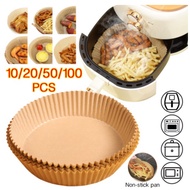 Ready Stock 100PCS Air Fryer Paper Air Fryer Disposable Paper Liner Baking Paper Air Fryer Oilproof 