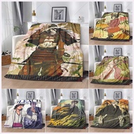 BLEACH Ichigo Hollow Form Pattern Blanket Soft Fleece Fabric Anime Bedding Lightweight Blanket For C