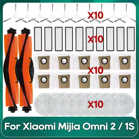 Fit For Xiaomi Mijia Omni 2 / C102CN / Omni 1S / B116 Robot Vacuums Main Side Brush Hepa Filter Mop 