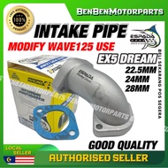 ESPADA RACING INTAKE PIPE 22.5MM 24MM 28MM EX5 DREAM WAVE100 CLASS1 ( utk modify carburetor WAVE125 