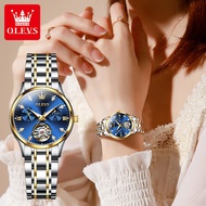 OLEVS Women's Watch Brand Original Luxury Automatic Skeleton Watch Diamond Mechanical Women's Watch 