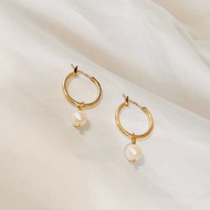 氣質百搭~兩戴式珍珠耳圈