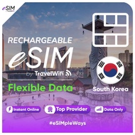TravelWifi -  South Korea eSIM Flexible Data | South Korea Travel eSIM Card | eSIM South Korea | eSI