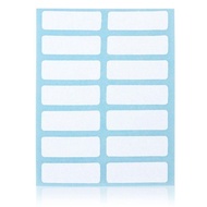 SDFBN 12Sheets Writable Sticky White Self Adhesive Name Stickers Price Sticker Name Number Tags Blan