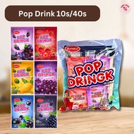 Jomei Pop Dringk Random Flavours Pop Drink Powder Drink 10s/40s Halal