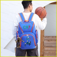 YB3 Cristiano Ronaldo Backpack for Student Large Capacity Waterproof Lightweight Printed Football Ba