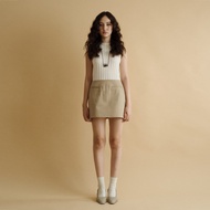 SHE KNOWS - Aiko Skorts ผ้า Suede Cotton กระโปรงกางเกง กระโปรงสั้น เอว 23"-44"