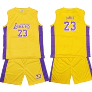jersey for kids 23 sando+shorts set 3-17yrs old unisex boys girls terno