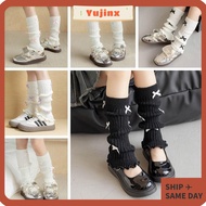YUJINX Knitted Sock, Acrylic Knitted Children's Sock Covers, Sweet Bow Warm Leg Warmers