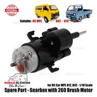 Original Spare Part Gearbox RC WPL D12 1/ 10 Brushed Motor 260 Full Set