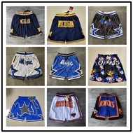 2025 Knicks แสดงความลับกางเกงกระเป๋านักรบ Lakers ความร้อน76Ers แร็พเตอร์บาสเกตบอลมายากล