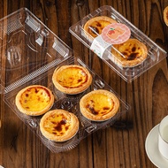 (Pack Of 100) Plastic Egg Tart Box There Are 2 Sizes For Tarts 2-4 Banana