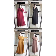 QF Gamis Crepe babydoll / gamis muslimah / gamis modern / gamis kekinian / baju muslimah