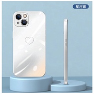 Samsung S24 Ultra Case S23 Ultra S22Ultra S23FE Metallic paint Glass Back [Gradual Love] A54 A53 A14