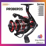 Max Drag17KG PROBEROS 1000 To 8000 Series Fishing Spinning Reel Carp Metal Mesin Pancing Spinning Re