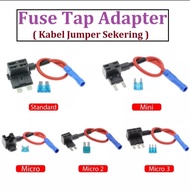 Fuse Tap Jumper Cable Connection From Standard Mini Micro Car Fuse Box Fuse Holder Fuse Connector
