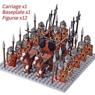 NEW LEGO Medieval Knights mini Action Figures Building Blocks Roman Chariot Carriage Soldier War Horse Bricks Toys for Children Gift