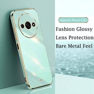 New Xiaomi Poco C61 Ultra Thin Glossy Plating Case Soft Silicone Protective Cover For Xiaomi Poco C6