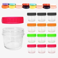 4oz/120ml Glass Baby Food Storage Containers Glass Jar with Airtight Lids