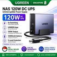 UGREEN NAS UPS, 120W DC Battery Backup and Surge Protector, 12000mAh Uninterruptible Battery Power S