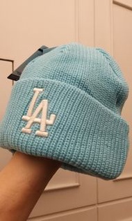 【MLB】 刺繡LA 洛杉磯道奇 寶寶藍 Tiffany藍毛帽 - Ouye Select Shop