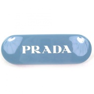 กิ๊บติดผม PRADA รุ่น 1IF108 โลโก้สีฟ้าอ่อน CELESTE สภาพดีเยี่ยม พร้อมกล่อง ผลิตในอิตาลี