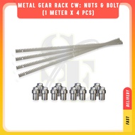 Autogate 9mm Metal Gear Rack for Sliding Gate - 1meter x 4  (Suitable for all Autogate Sliding Motor)