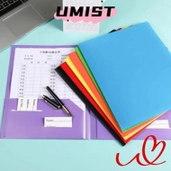 UMISTYDREAMC9 A4 Folder, Waterproof with Pockets Two Pocket Folders,  Store Documents Reusable Plast
