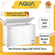 Box Freezer 300 Liter Kaca Aqua AQF-305GC