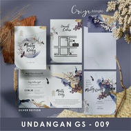 Contemporary Silver Edition Envelope Wedding Invitation | Gs - 009