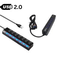 QUINTON USB hub 7 port on off 6 port USB hub/ + card reader