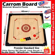 【Free Gift】Carrom Board / GMS200 Papan Carrom / Papan Kayu Carrom / Wood Carrom Board / Carrom Board Professional