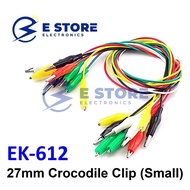 10 Pcs 27mm Alligator Clips Wire Double-ended Crocodile Clips Test Jumper - EK-612