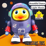 Dance Space Duck Robot Toys Electric Dancing Space Duck Swinging With Light And Music Dancing Robot 