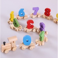 Number Train ABC Letter Wooden Toys For Young Children