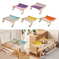 Cat Window Perch Wooden Assembly Hanging Bed Cotton Canvas Easy Washable Multi-Ply Plywood Hammock C