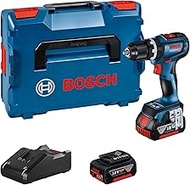 Bosch Professional 18V System Cordless Impact Drill GSB 18V-90 C (incl. 2 x 5.0 Ah batteries, charger GAL 18V-40, in L-BOXX)