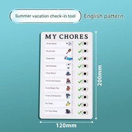 Childrens self-discipline check-in device/plan check-in board/work plan check-in board