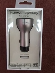 HUAWEI SuperCharge Car Charger AP38原廠SuperCharge車用快速充電器 + 5A Type C傳輸線 雙USB車充組