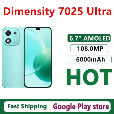 Original Honor X70i Mobile Phone Dimensity 7025 Ultra 6.7" AMOLED 120HZ 108.0MP Camera 6000mAh Batte