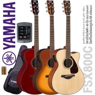 Yamaha FSX800C กีตาร์โปร่งไฟฟ้า 40 นิ้ว ทรง Concert -- ไม้ท็อปโซลิดซิดก้าสปรูซ -- มีเครื่องตั้งสายใ
