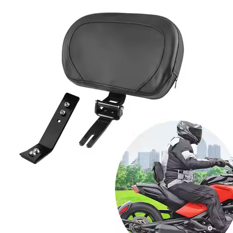 Adjustable Driver Backrest Mount Kit with Storage Pouch for Can-AM Spyder F3 F3S F3T F3LTD 2015-2024