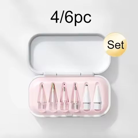 Replacement Pencil Tips for Apple Pencil 1/2/3th Apple Pencil Pro 4/6 Pcs 2B Soft Nibs for IPad Pro