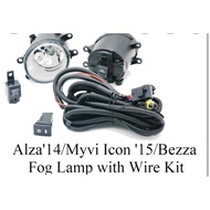 Perodua Myvi 2015 Icon Glass Fog Lamp New Set