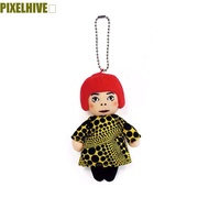 PIXELHIVE​ Humanoid Polka Dot Keychain, art Anti-lost YAYOI KUSAMA key chain, Cultural symbol PP cot