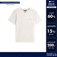 Tommy Hilfiger เสื้อยืด ผู้ชาย รุ่น MW0MW42777 Z00 - สีเบจ ทรง Regular