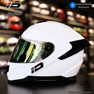 ใหม่! หมวกกันน็อคเต็มใบ ID SPARTAN-ฺBT สีล้วน รองรับการติดตั้งบูลทูธ ผลิตตาม มาตรฐาน ECE และ มอก 369
