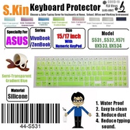 S.Kin™ 15.6 ASUS ZENBOOK UX533 UX534 UX562 VivoBook X571 F571 S531 S532 Computer keyboard Skin Cover