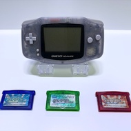 Nintendo Game Boy Advance GBA Clear Pokemon Emerald Ruby Sapphire 3 Games Set Japan
